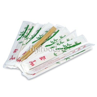Палочки бамбуковые одноразовые для еды в инд.уп. 3000шт  一次性竹筷子
