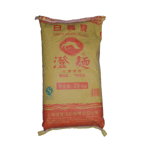 Крахмал пшеничный для ДИМ САМ  25 кг/меш.  白鶴澄面
