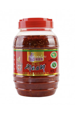 Паста соевая острая Тобанджан 1кг (Китай)  金福猴豆瓣酱 