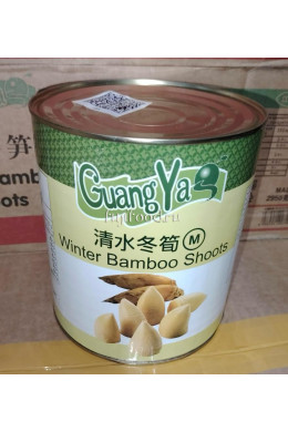Ростки бамбука консервированные целые BAMBOO SHOT "LUO XIAO SHAN" 2,95кг   清水冬笋