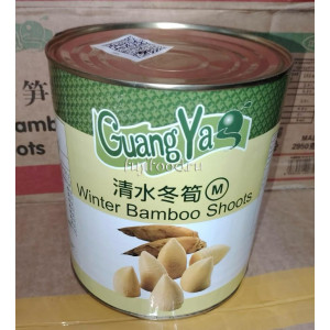 Ростки бамбука консервированные целые BAMBOO SHOT "LUO XIAO SHAN" 2,95кг   清水冬笋